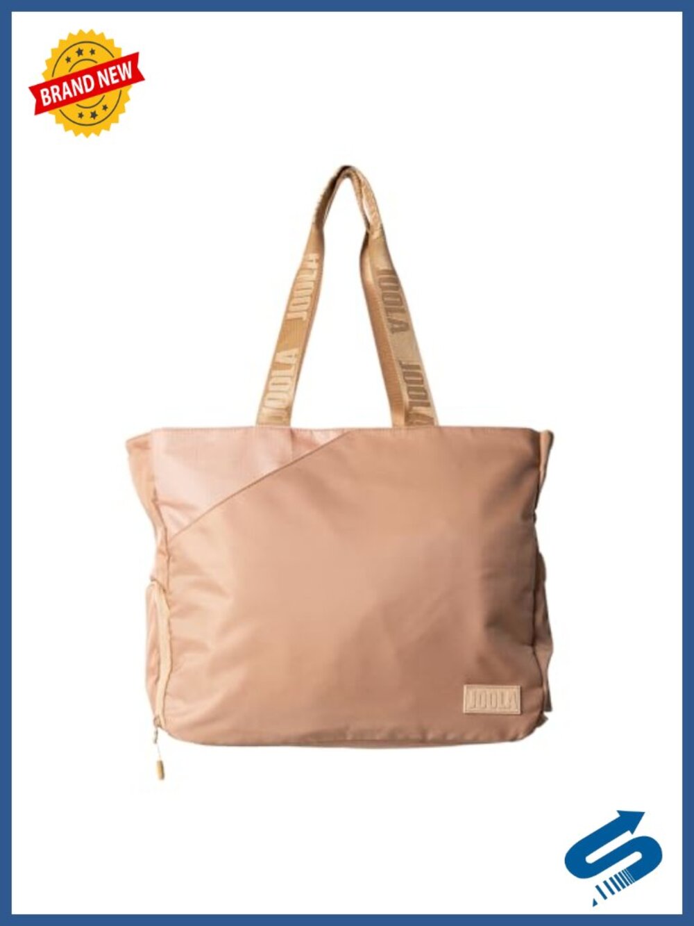 Nylon Pickleball Tote Bag with Paddle Pocket & Laptop Sleeve